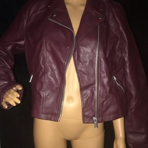 Faux leather jacket